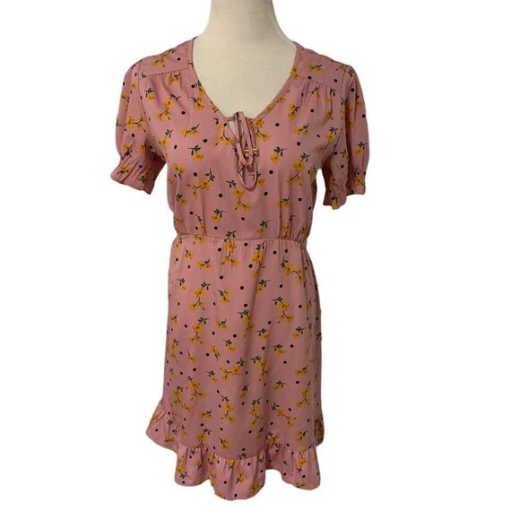 Speed Control Pink Floral Dress Sz M - Picture 1 of 5